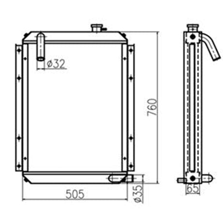 Hydraulic Radiator 13F41000 202 - 00056E 202 - 00056C for Doosan SOLAR 55 - V PLUS - Fab Heavy Parts