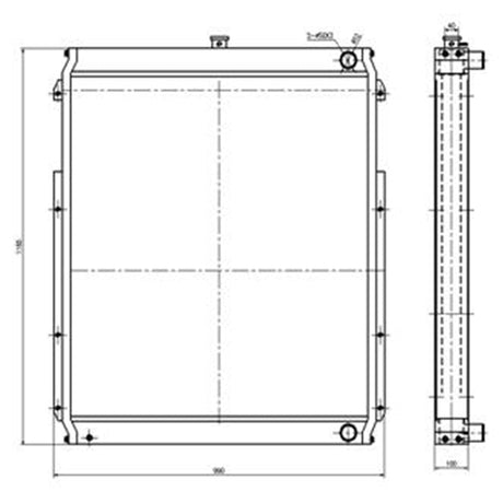 Hydraulic Radiator 1470448 147 - 0448 Fits for Caterpillar CAT Excavator E330B - Fab Heavy Parts