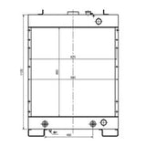 Hydraulic Radiator 14X - 03 - 11314 Fits for Komatsu D65EX - 12 D65EX - 12 D85E - SS - 2 Bulldozers - Fab Heavy Parts