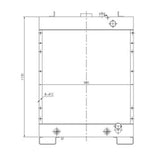 Hydraulic Radiator 14X - 03 - 31211 14X - 03 - 31212 Fits for Komatsu D65EX - 15 D65PX - 15 - Fab Heavy Parts
