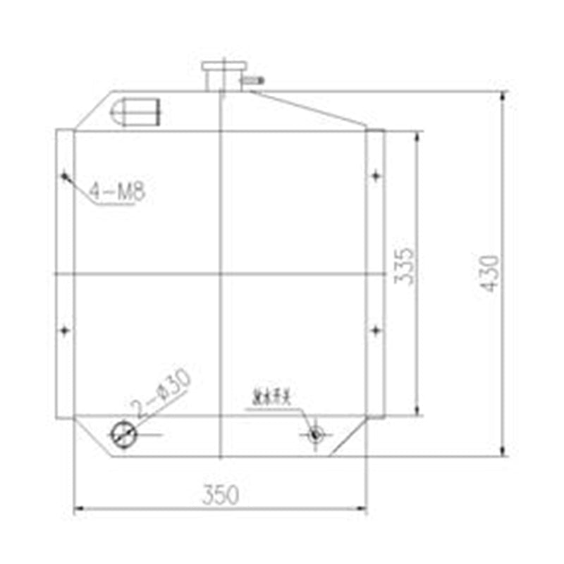 Hydraulic Radiator 1514711 151 - 4711 1432266 143 - 2266 Fits for Caterpillar CAT Mini Hydraulic Excavator E301.5 E301.6 E301.8 Engine 3003 - Fab Heavy Parts