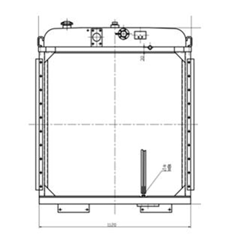 Hydraulic Radiator 154 - 03 - C1001 for Shantui TY230 SD23 Bulldozer - Fab Heavy Parts