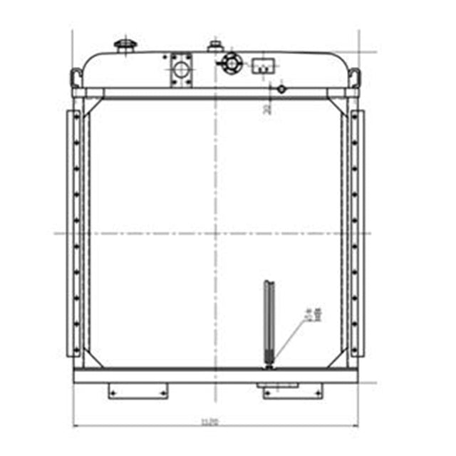 Hydraulic Radiator 154 - 03 - C1001 for Shantui TY230 SD23 Bulldozer - Fab Heavy Parts