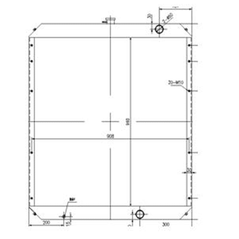 Hydraulic Radiator 1932802 193 - 2802 Fits for Caterpillar CAT Excavator E322C - Fab Heavy Parts