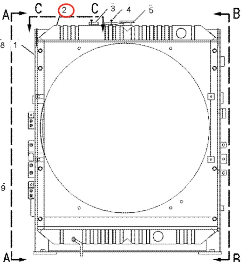 Hydraulic Radiator 1932802 193 - 2802 Fits for Caterpillar CAT Excavator E322C - Fab Heavy Parts