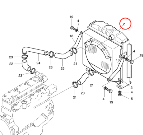 Hydraulic Radiator 2202 - 9407A for Doosan Excavator S200W - III - Fab Heavy Parts