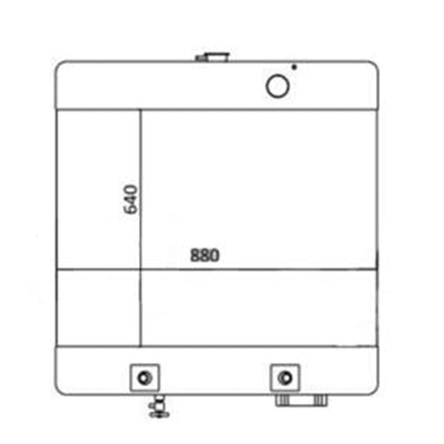 Hydraulic Radiator 23A - 03 - 11641 Fits for Komatsu GD661A - 1 Grader - Fab Heavy Parts