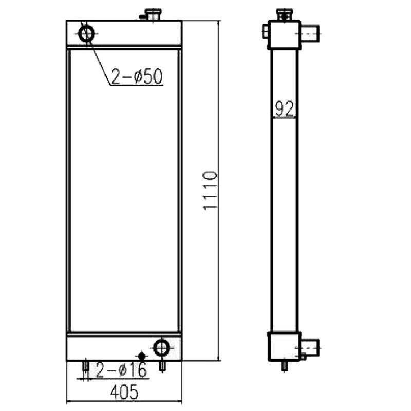Hydraulic Radiator 2653624 265 - 3624 2653635 265 - 3635 Fits for Caterpillar CAT Excavator E320D E325D - Fab Heavy Parts