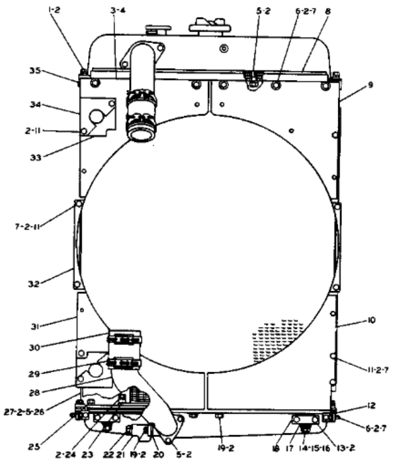 Hydraulic Radiator 2P - 1670 2P1670 Fits for Caterpillar Loader CAT 955K 955L - Fab Heavy Parts