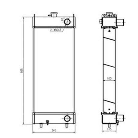 Hydraulic Radiator 418 - 03 - 31105 418 - 03 - 31106 418 - 03 - 31107 Fits for Komatsu WA200 - 5 WA250 - 5 Wheel Loader - Fab Heavy Parts