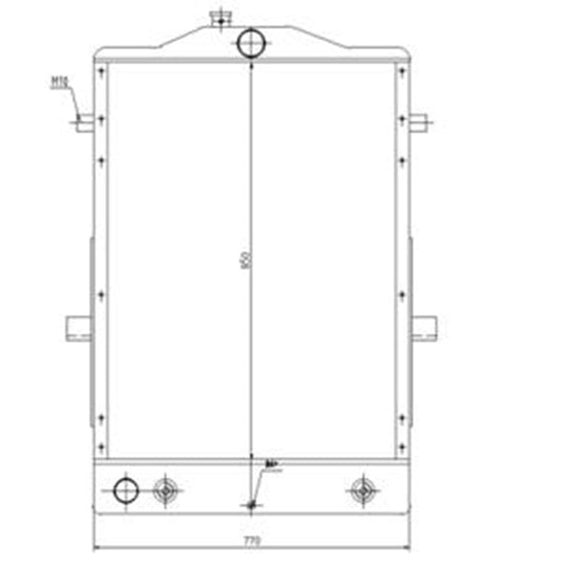 Hydraulic Radiator 419 - 03 - 21331 Fits for Komatsu WA300 - 3A WA320 - 3 Wheel Loader - Fab Heavy Parts
