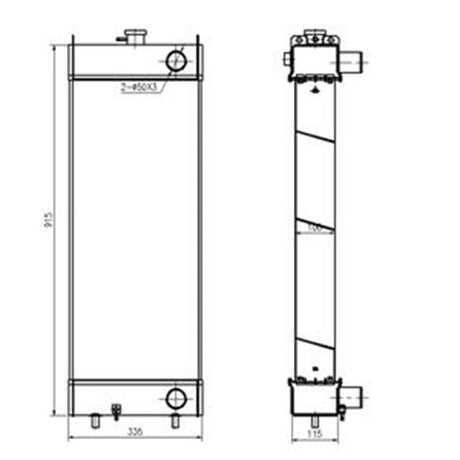 Hydraulic Radiator 419 - 03 - 31102 Fits for Komatsu Wheel Loader WA320 - 5 - Fab Heavy Parts