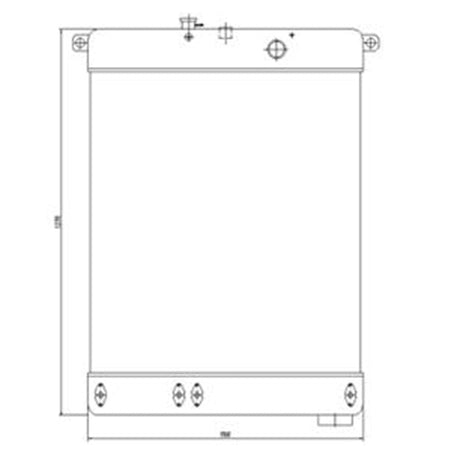 Hydraulic Radiator 423 - 03 - 21111 Fits for Komatsu Wheel Loader WA350 - 3A WA380 - 3 WA400 - 3 WA420 - 3 - Fab Heavy Parts