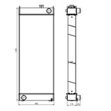 Hydraulic Radiator 423 - 03 - 41110 Fits for Komatsu Wheel Loader WA380 - 6 - Fab Heavy Parts