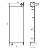 Hydraulic Radiator 423 - 03 - 41310 Fits for Komatsu Wheel Loader WA380 - 6 - Fab Heavy Parts