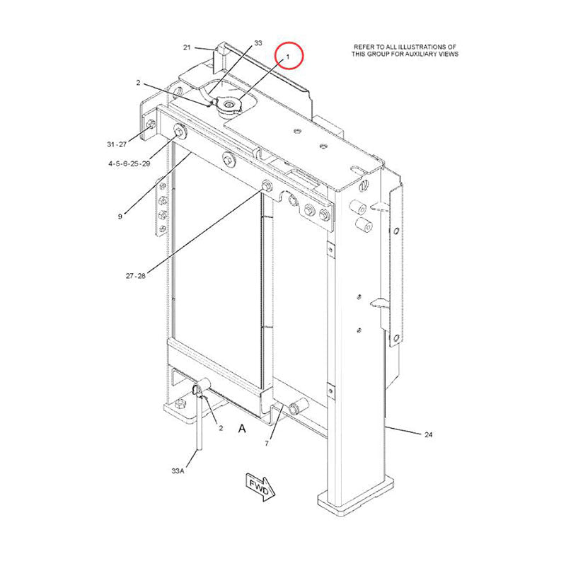 Hydraulic Radiator 425 - 9007 4259007 Fits for Caterpillar CAT C3.3B C2.6 Excavator 308E 307E 308E2 307E2 - Fab Heavy Parts