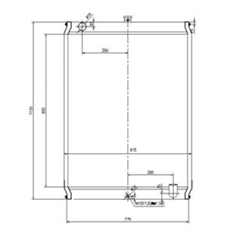 Hydraulic Radiator 4377396 for Hitachi Excavator EX450H - 5 EX400 - 3 EX400 - 5 EX450H - 3 - Fab Heavy Parts