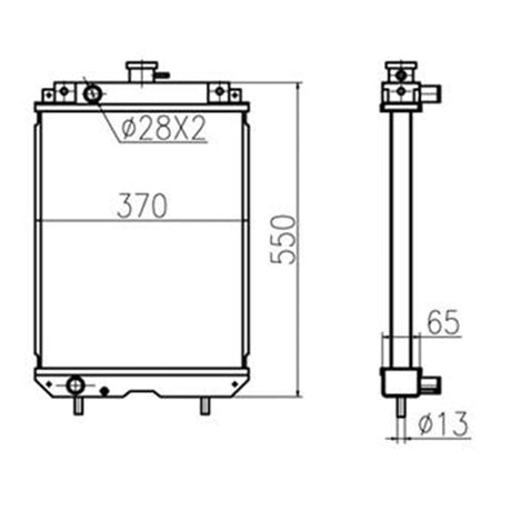 Hydraulic Radiator 4429663 for Hitachi ZAX30UR Excavator - Fab Heavy Parts