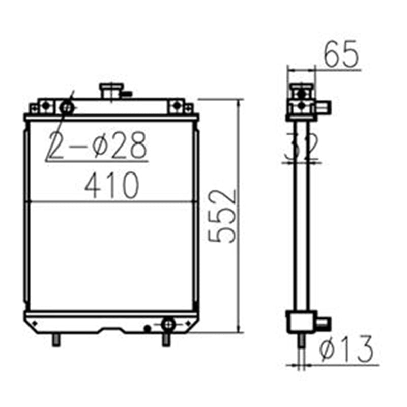 Hydraulic Radiator 60432026000 Fits for Caterpillar CAT Excavator MM30B - Fab Heavy Parts