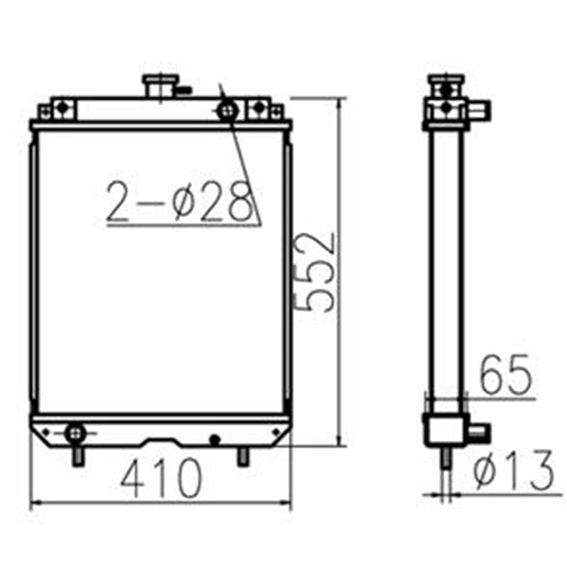 Hydraulic Radiator 60512026000 Fits for Caterpillar CAT Excavator MM45B - Fab Heavy Parts