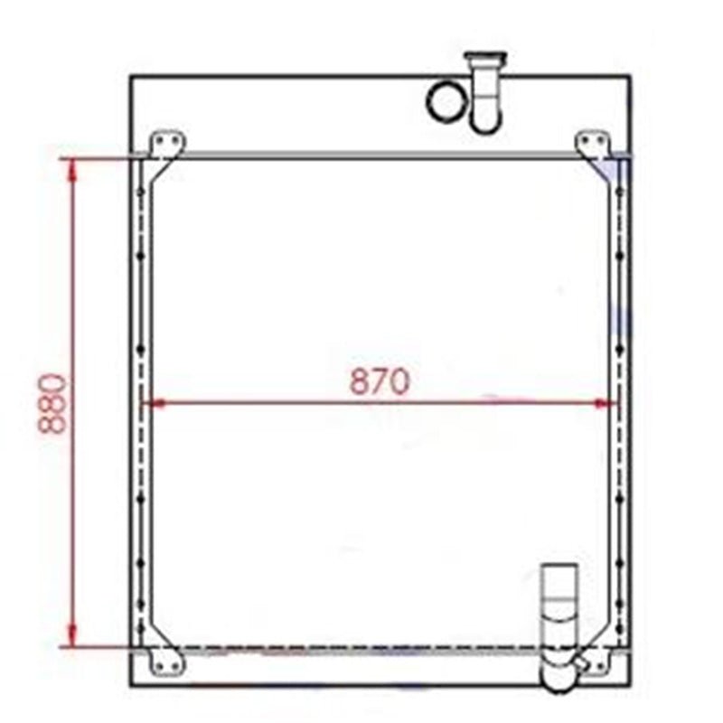 Hydraulic Radiator 7C2099 7C - 2099 7C2098 7C - 2098 Fits for Caterpillar CAT 140H 120H 135H 160H 12H - Fab Heavy Parts