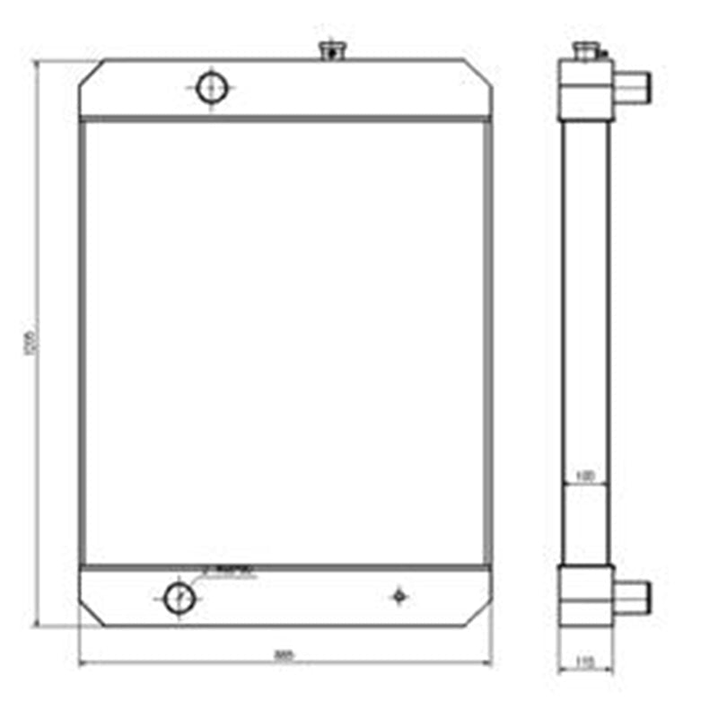 Hydraulic Radiator 7Y1362 7Y - 1362 Fits for Caterpillar CAT Excavator E330A - Fab Heavy Parts