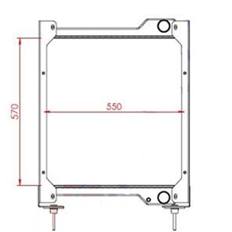 Hydraulic Radiator Core 17224502 for Volvo BL60 BL60B BL61 BL70 BL70B BL71B BL71PLUS - Fab Heavy Parts