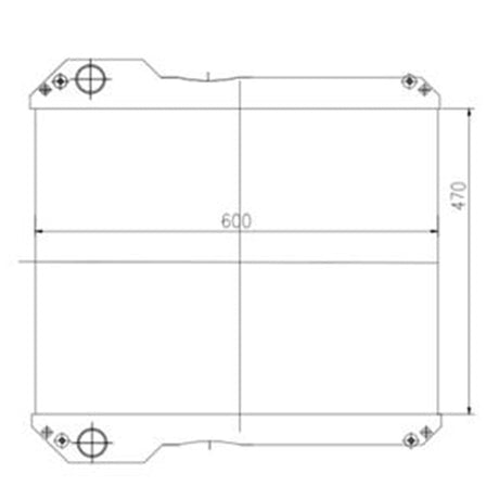 Hydraulic Radiator Core 30/925627 30 - 925884 for JCB 4CX 3CX Backhoe Loader - Fab Heavy Parts