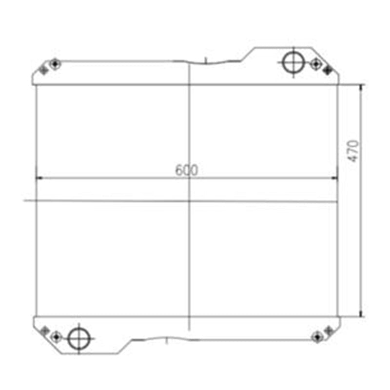 Hydraulic Radiator Core 30/926051 for JCB 4CX 3CX Backhoe Loader - Fab Heavy Parts