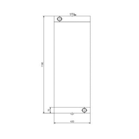Hydraulic Radiator Core 30/926630 for JCB JS330 - Fab Heavy Parts