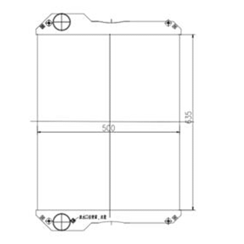 Hydraulic Radiator Core 332/C5000 for JCB 531 - 70 535 - 95 535 - 125 541 - 70 - Fab Heavy Parts