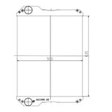 Hydraulic Radiator Core 332/C5000 for JCB 531 - 70 535 - 95 535 - 125 541 - 70 - Fab Heavy Parts