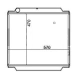 Hydraulic Radiator Core 923/04600 for JCB 3CX 4CX - Fab Heavy Parts