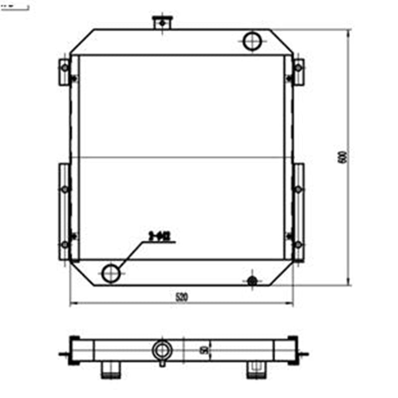 Hydraulic Radiator Fits for Caterpillar CAT Excavator E307 - Fab Heavy Parts