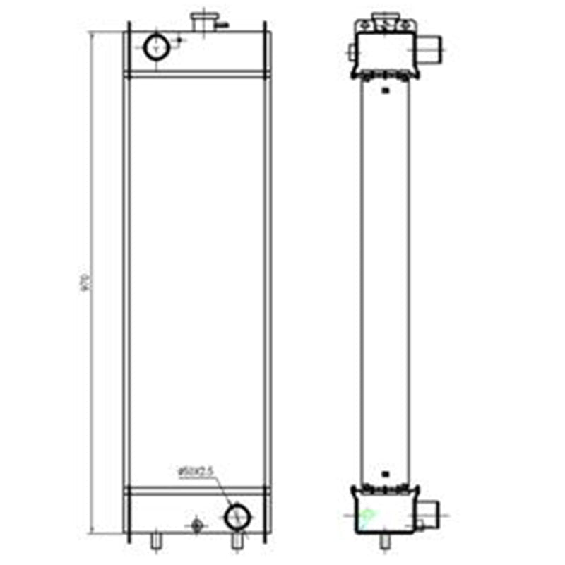 Hydraulic Radiator for Kobelco Excavator SK140LC - 8 - Fab Heavy Parts