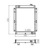 Hydraulic Radiator for Sumitomo SH100 SH120 Excavator - Fab Heavy Parts
