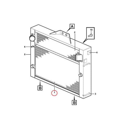 Hydraulic Radiator VOE11110637 VOE 11110637 for Volvo Loader L220E L150E L180E L150F L180F L220F - Fab Heavy Parts