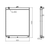 Hydraulic Radiator YA00012059 for Hitachi Excavator ZAX360 - Fab Heavy Parts