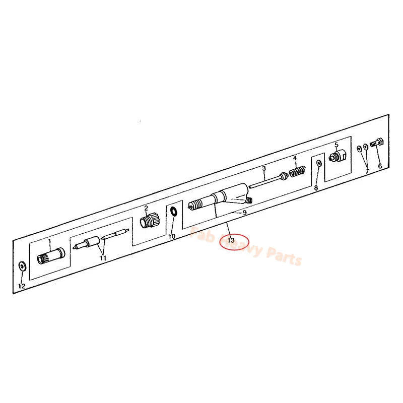 Fuel Injector AR53353 SE500109 Fits for John Deere 5200 6030 7520