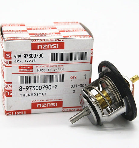 Isuzu 4HK1 Thermostat 8 - 97300790 - 2 8973007902 for NKR NPR NQR FSR, Genuine - Fab Heavy Parts