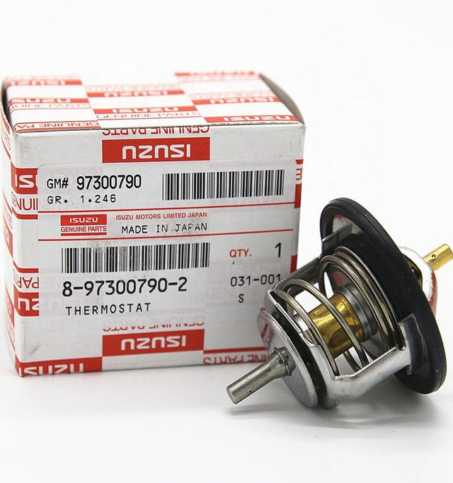 Isuzu 4HK1 Thermostat 8 - 97300790 - 2 8973007902 for NKR NPR NQR FSR, Genuine - Fab Heavy Parts