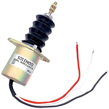 Solénoïde d'arrêt de carburant FSL90-0064 AM124379 AM124377 AM103337 Fits pour John Deere 3375 375 675 655 755 855 955 F935