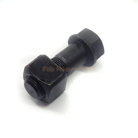M20*57mm Track Shoe Bolt Chain Bolt with Nuts for Volvo CAT Fits Case Kobelco Fits Komatsu Hitachi Doosan JD Excavator Loader - Pack of 100 - Fab Heavy Parts