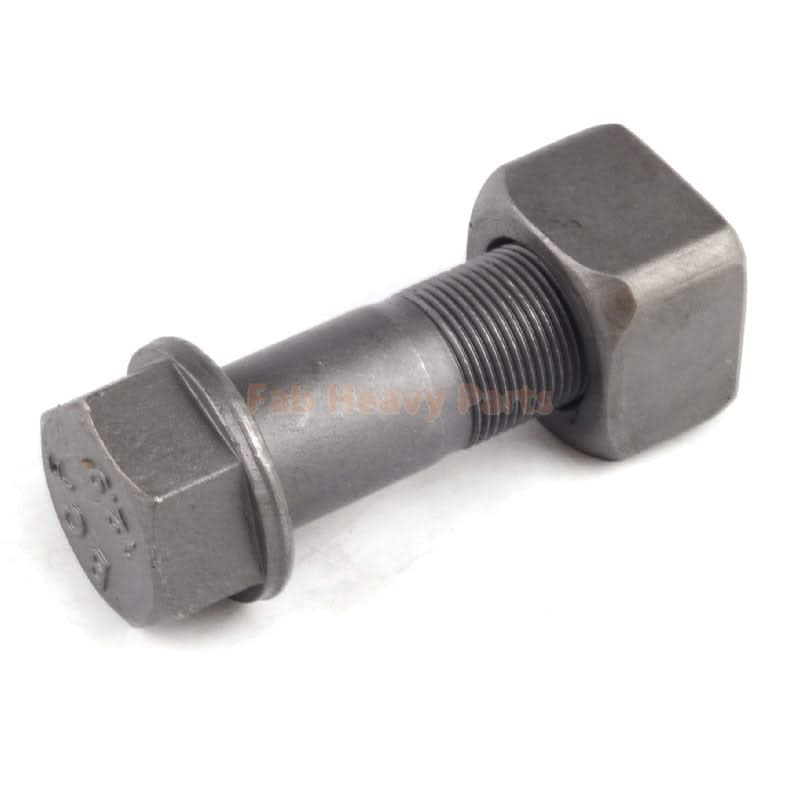 M24*75mm Track Shoe Bolt Chain Bolt with Nuts for Volvo CAT Fits Case Kobelco Fits Komatsu Hitachi Doosan JD Excavator Loader - Pack of 45 - Fab Heavy Parts