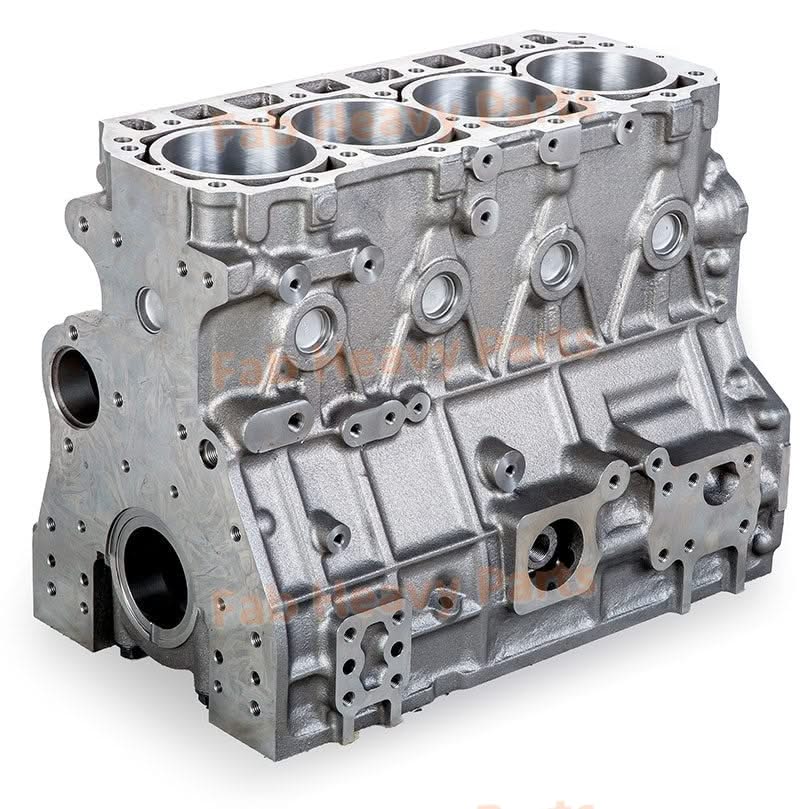 New Cylinder Block For Yanmar 4TNV98 4TNV98T Engine w/ Full Engine Gasket Kit - Fab Heavy Parts