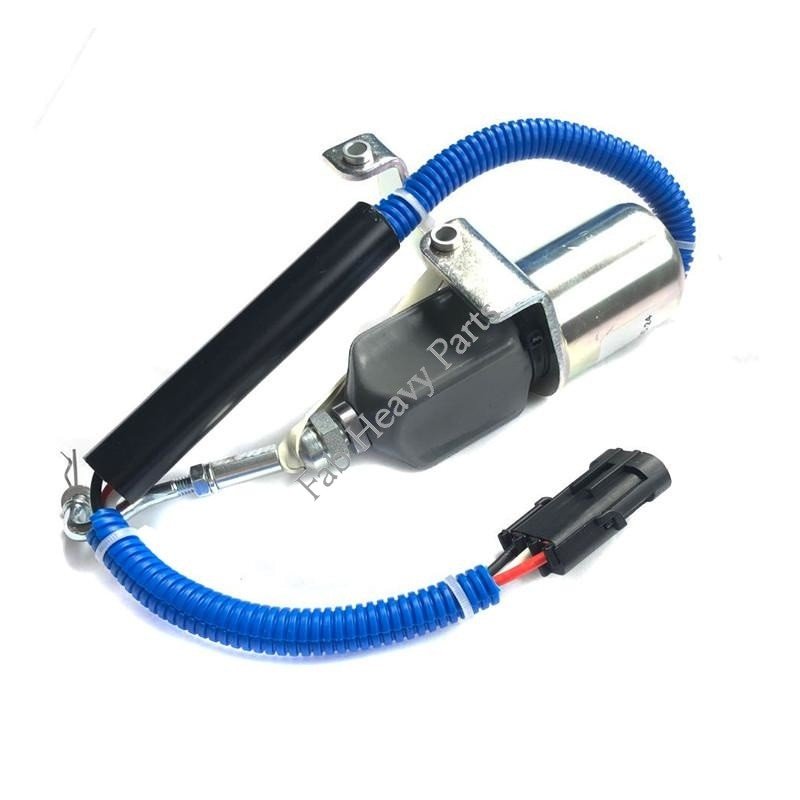 New Fits Cummins Engine Stop Solenoid Fuel Shutoff 4942879 D59 - 002 - 01A 5295567 Replacement, Warranty 1 Year - Fab Heavy Parts
