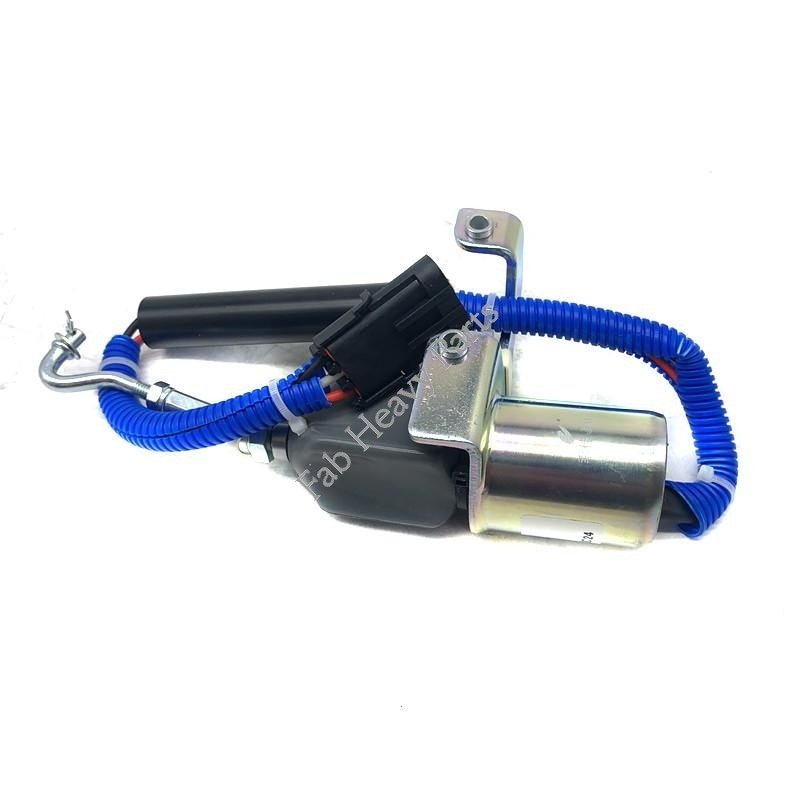 New Fits Cummins Engine Stop Solenoid Fuel Shutoff 4942879 D59 - 002 - 01A 5295567 Replacement, Warranty 1 Year - Fab Heavy Parts