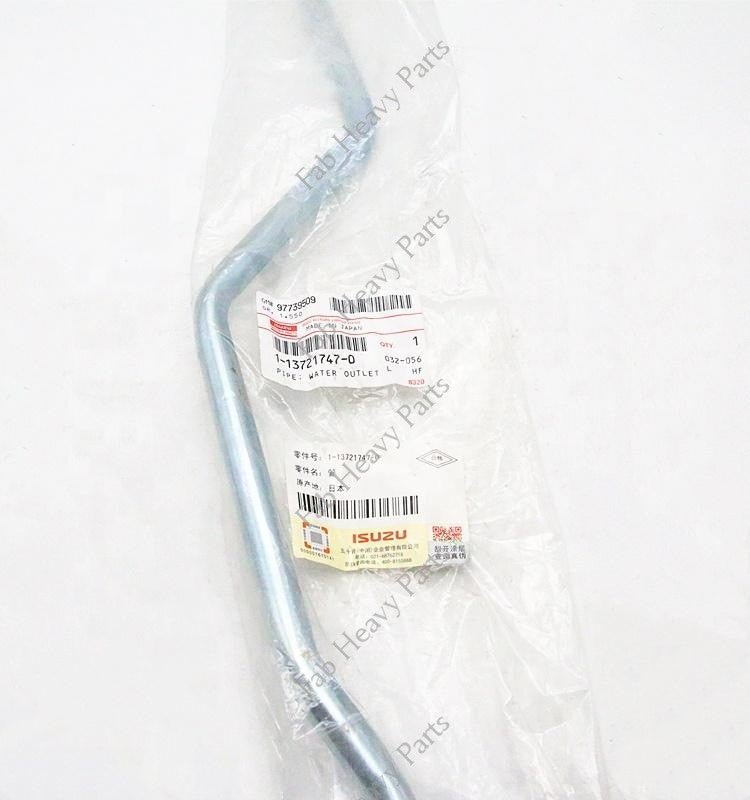 New Genuine Turbocharger Water Outlet pipe Assembly 1 - 13721747 - 0 1137217470 for Isuzu Y9F - Fab Heavy Parts