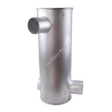 New Muffler Fits for Caterpillar 320D Excavator Replacement 467 - 4842 4674842, Round Bottom Diameter 250mm - Fab Heavy Parts