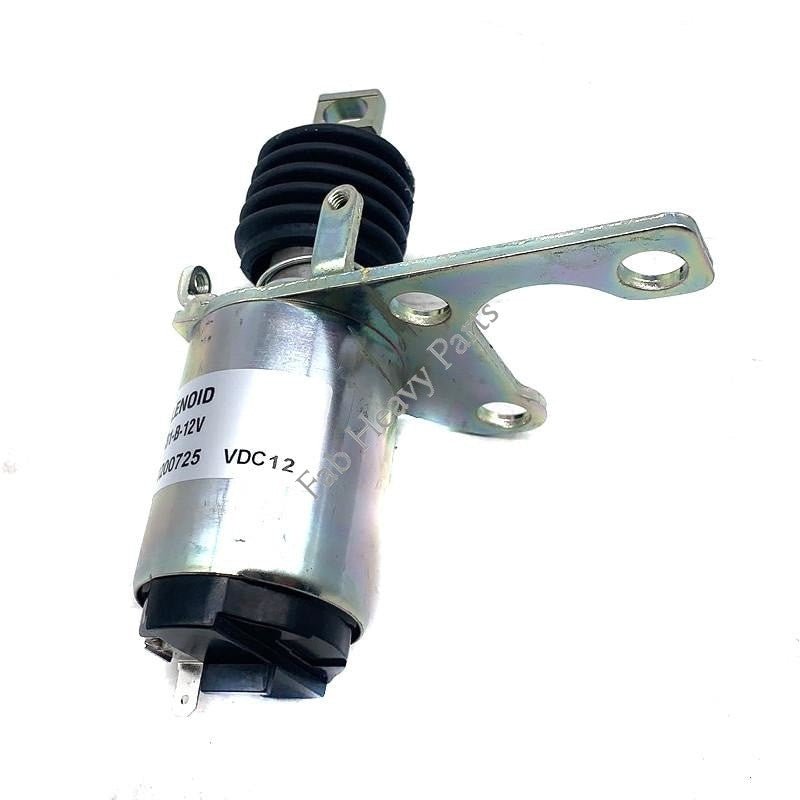 New Stop Solenoid 12V Fits for CAT Caterpillar 306 307 308 307C 308C 307D Excavator Mitsubishi Engine 4M40 - Fab Heavy Parts